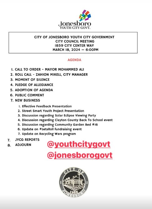 Jonesboro Youth City Government